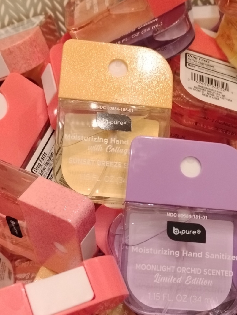 Bpure Moisturizing Hand Sanitizer Spray (5) With Keychain Case (5)